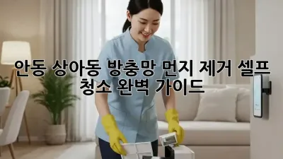 안동 상아동 방충망 먼지 제거, 셀프 청소 완벽 가이드!