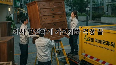 이사 안전하게, 가전제품 걱정 끝!